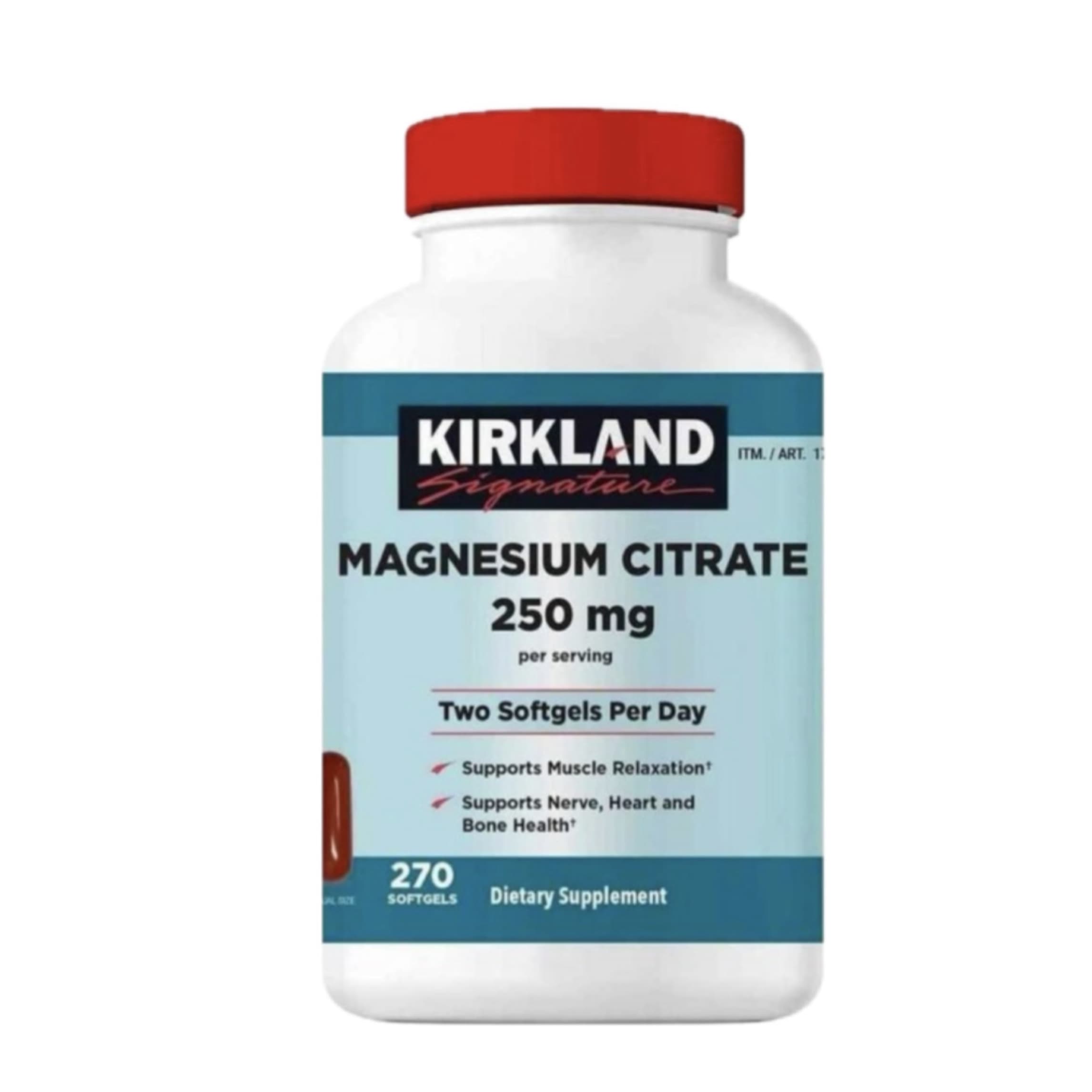 منیزیم سیترات ۲۵۰ میلی‌گرم کرکلند ۲۷۰ عددی | Magnesium Citrate Kirkland — تصویر ۲