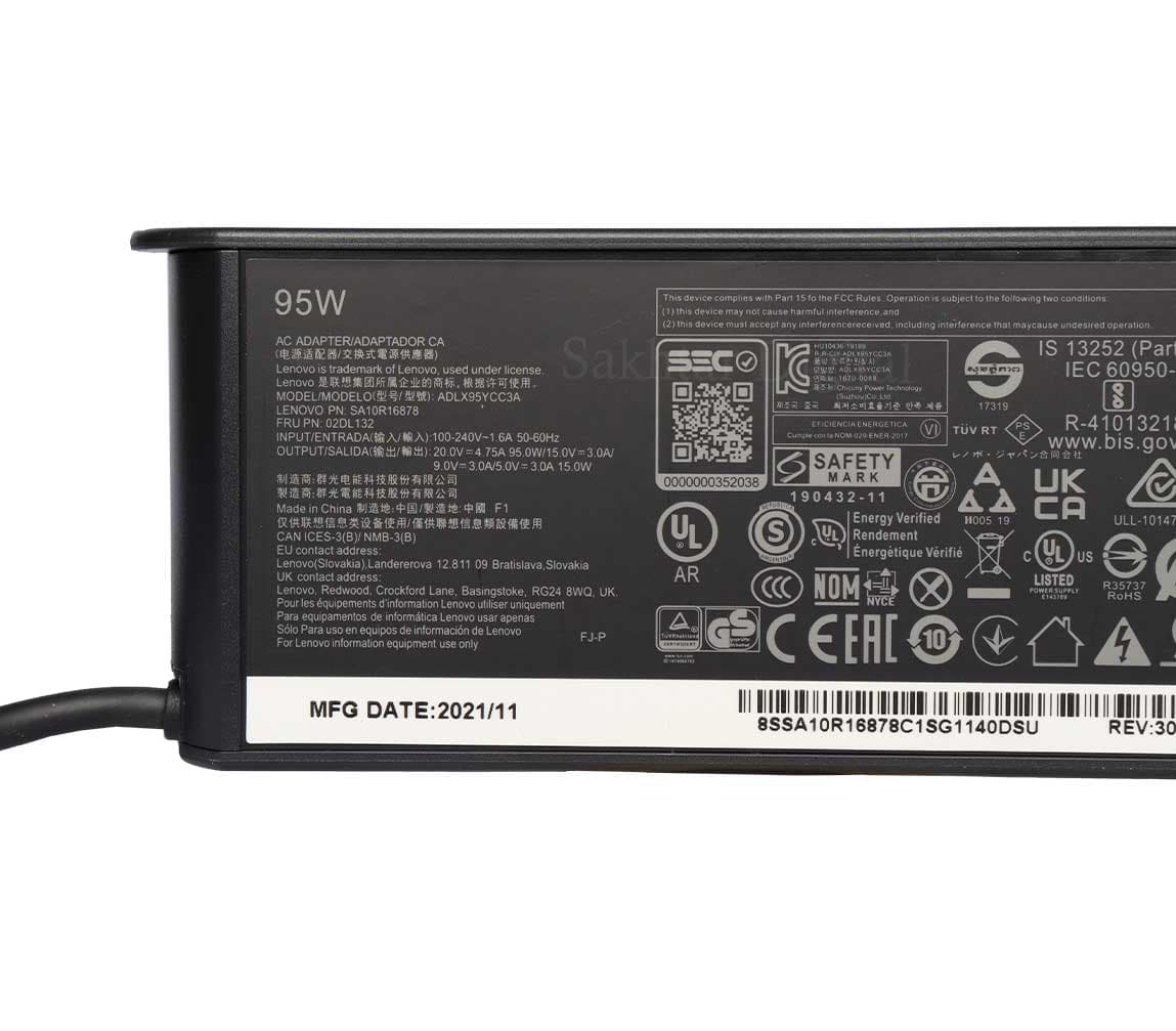شارژر اورجینال لپ تاپ لنوو Lenovo ThinkPad L380 / X1 Carbon — تصویر ۱۲