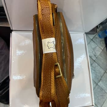 کیف دوشی چرم مدل دارا — تصویر ۵
