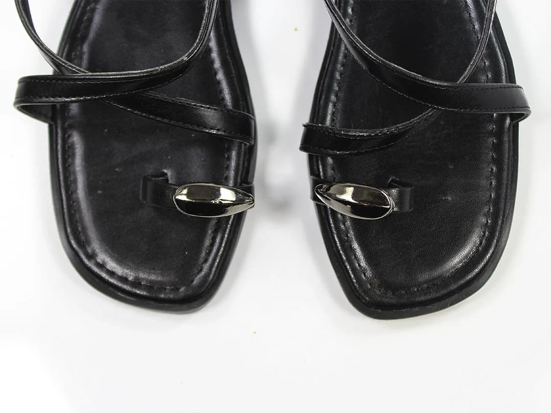 صندل بند دار زنانه سیلور رینگ زارا | Zara — تصویر ۴