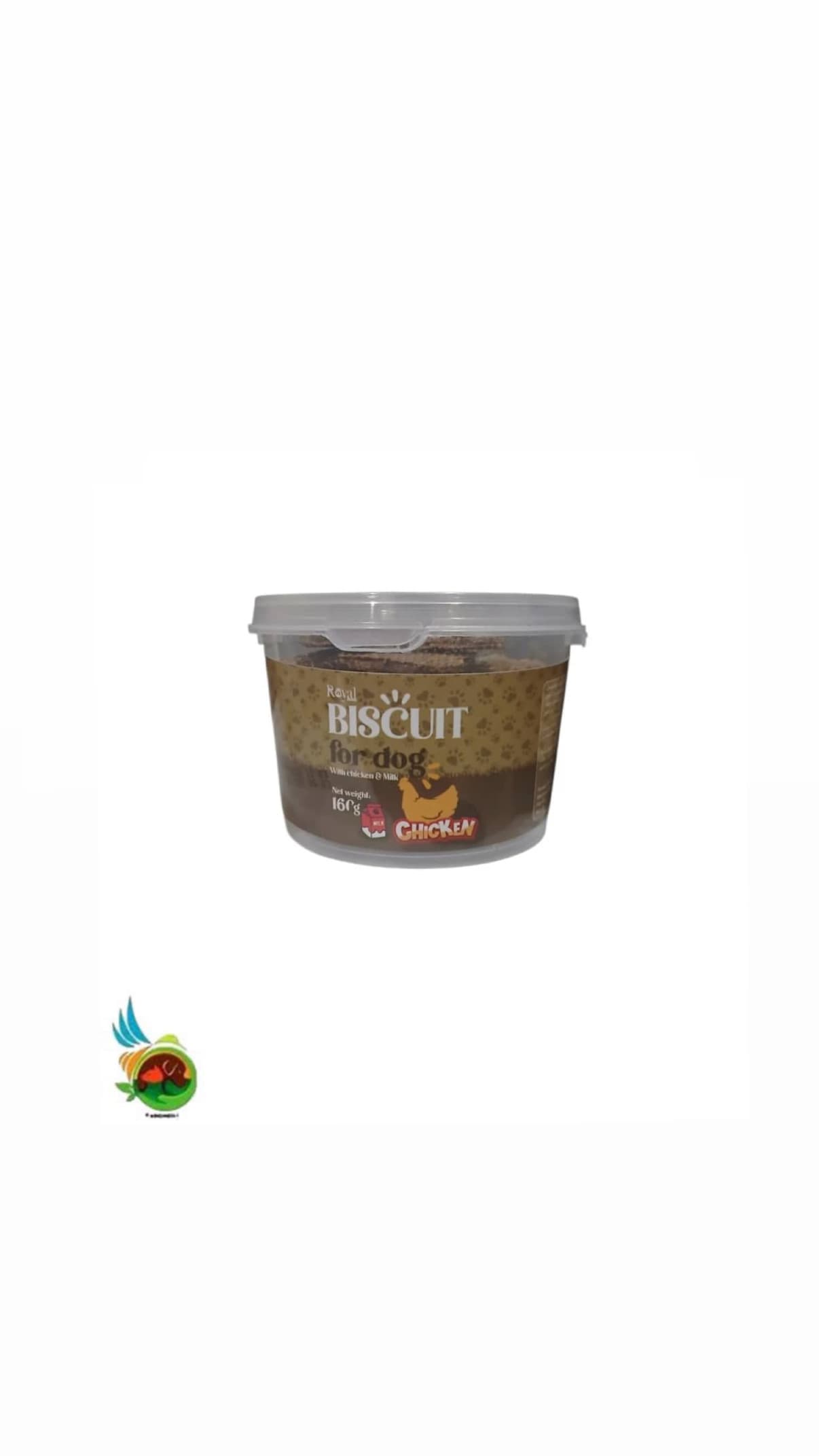 تشویقی بیسکوییتی سگ رویال کوکو طعم مرغ و شیر Royal coco biscuit for dog with chicken & milk وزن 160 گرم