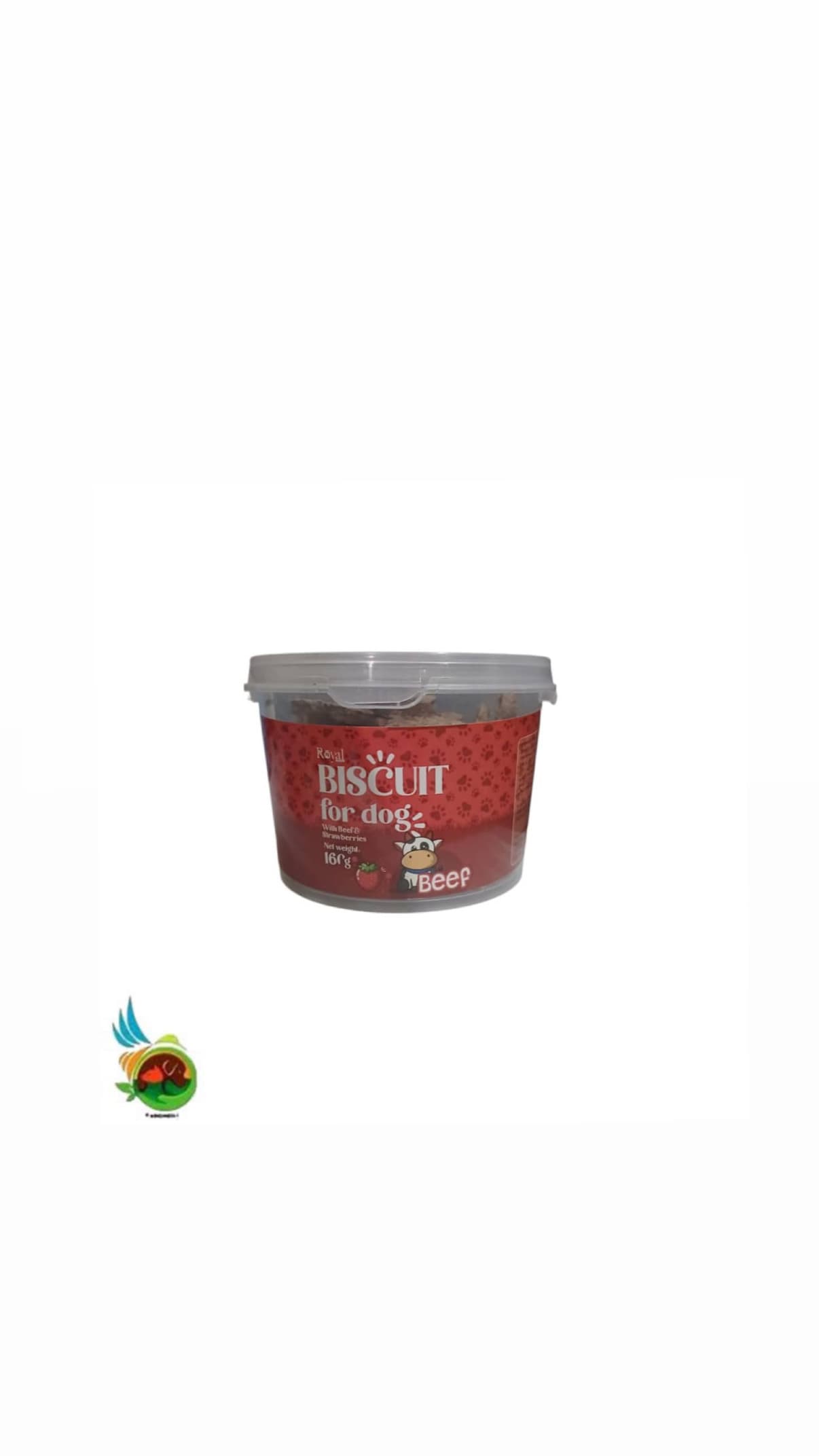 تشویقی بیسکوییتی سگ رویال کوکو طعم گوشت و توت فرنگی Royal coco biscuit for dog with beef & strawberries