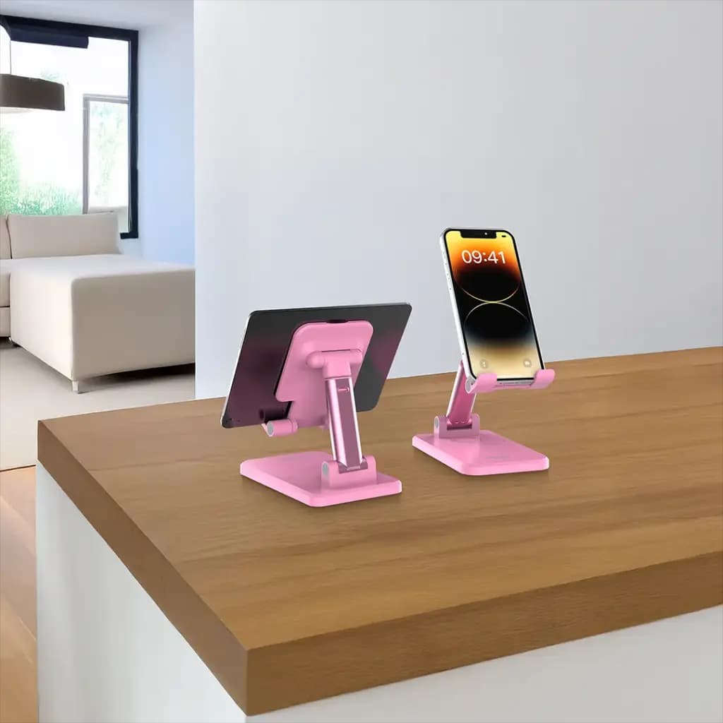 پایه نگهداری و استند موبایل و تبلت رومیزی پرودو مدل Porodo Desktop Phone & Tablet Stand with Adjustable Telescopic Rod — تصویر ۹