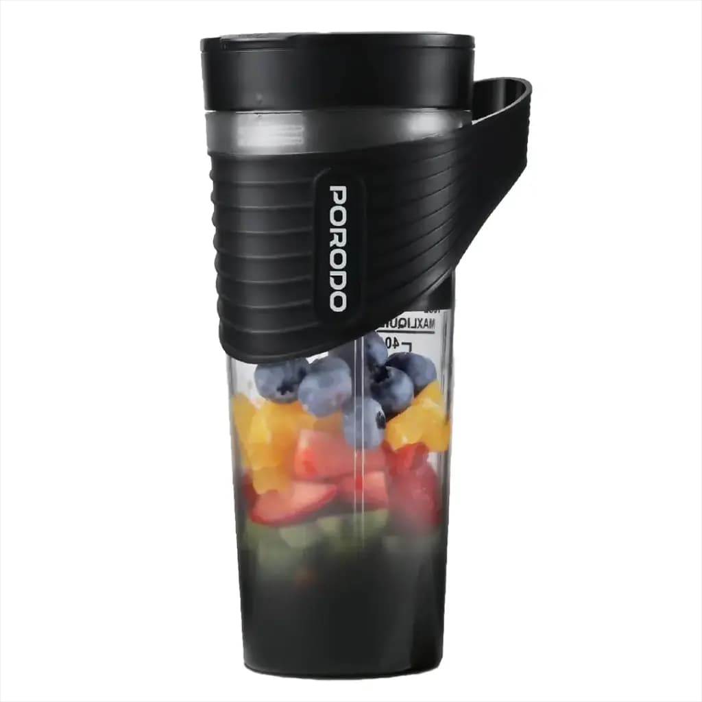 مخلوط‌کن و بلندر شارژی پرودو مدل Porodo Lifestyle FreshMix Portable Blender – Black