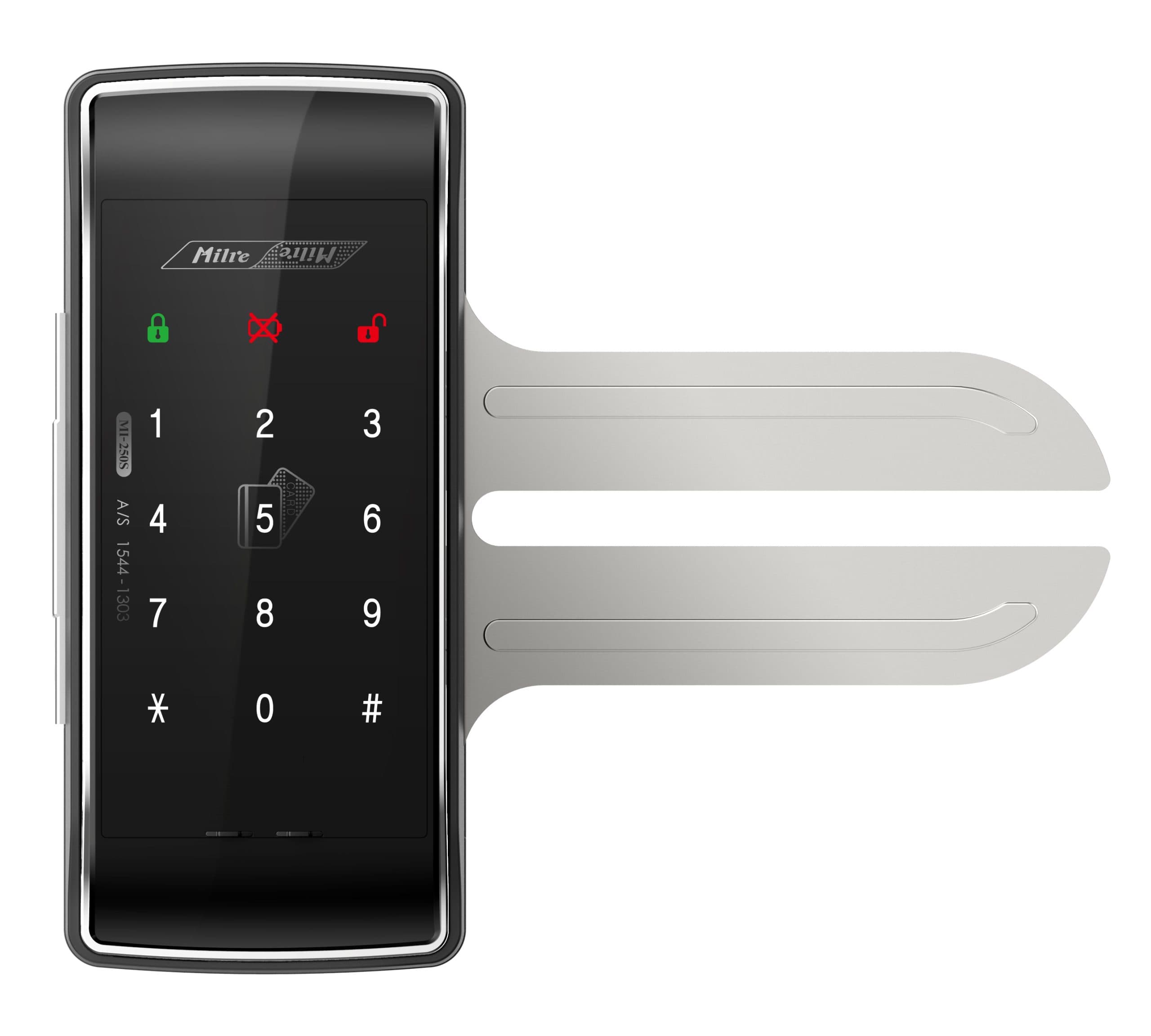 قفل دیجیتال شیشه سکوریت Milre مدل MI-250S