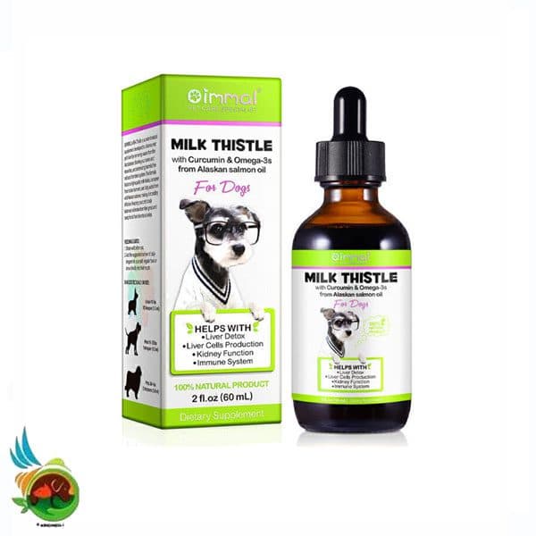 قطره پاکسازی کبد سگ اویمال Oimmal milk thistle حجم ۶۰ میلی لیتر