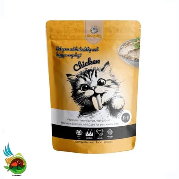 پوچ گربه مورفی طعم مرغ Morphy with chicken وزن ۸۵ گرم