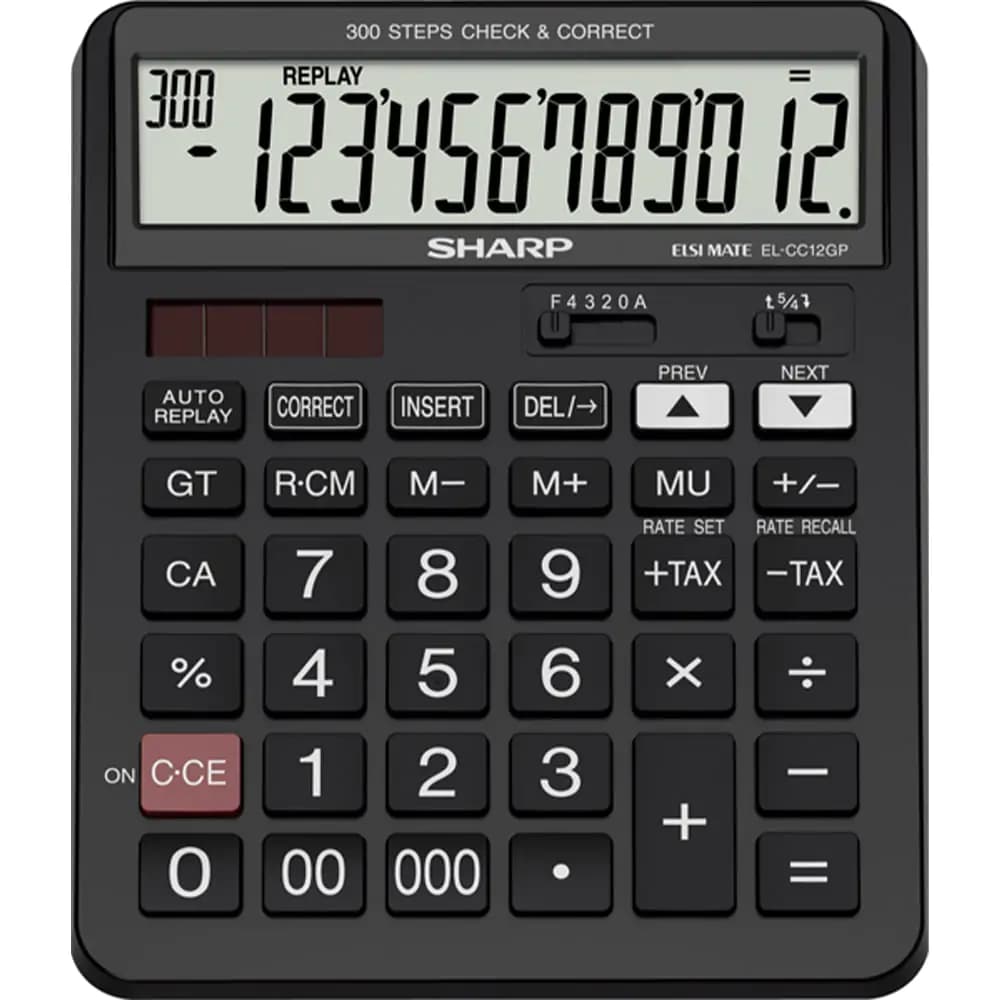 ماشین حساب شارپ CC12GP — تصویر ۱۰