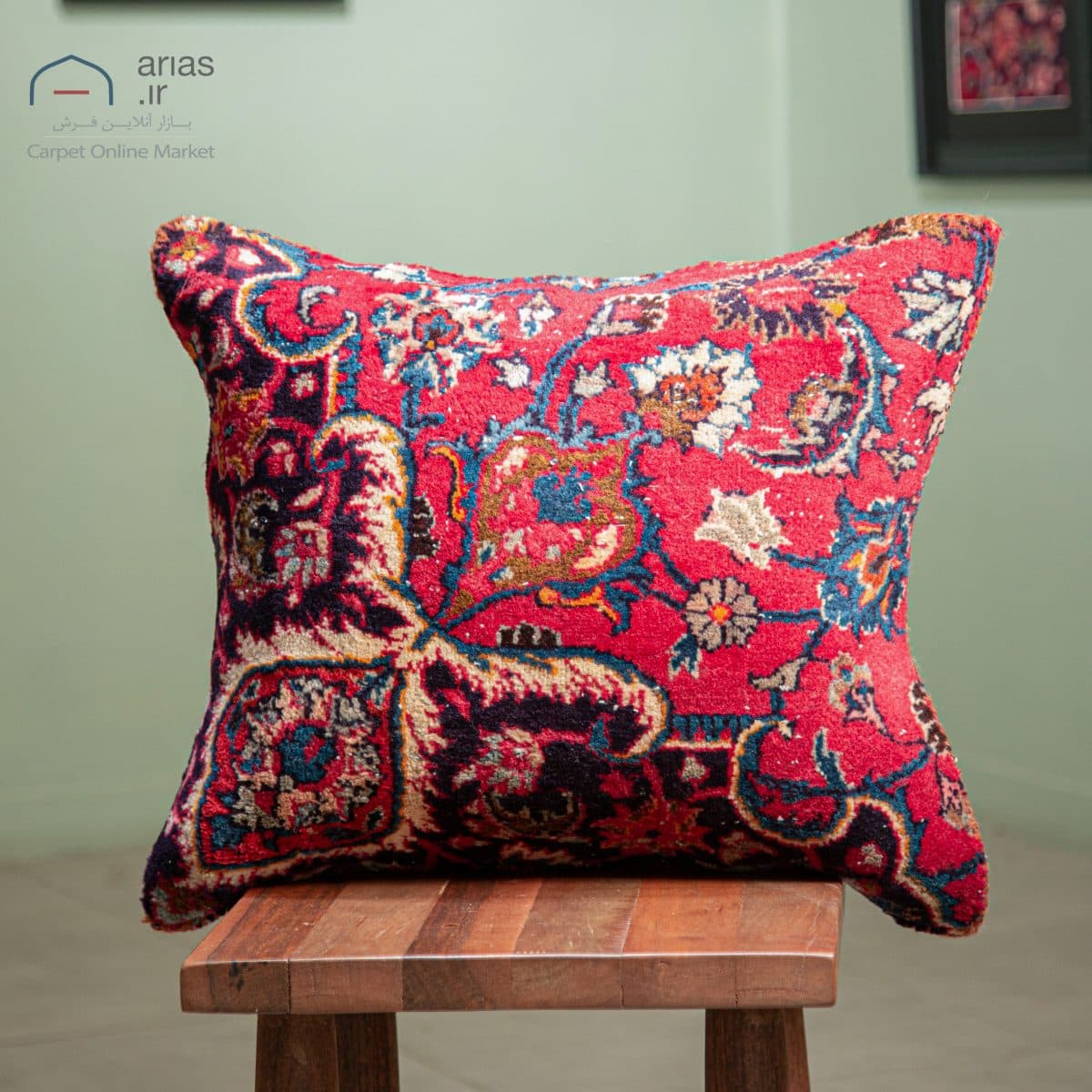 کوسن فرش دستبافت خراسان 80 ساله کد A26282