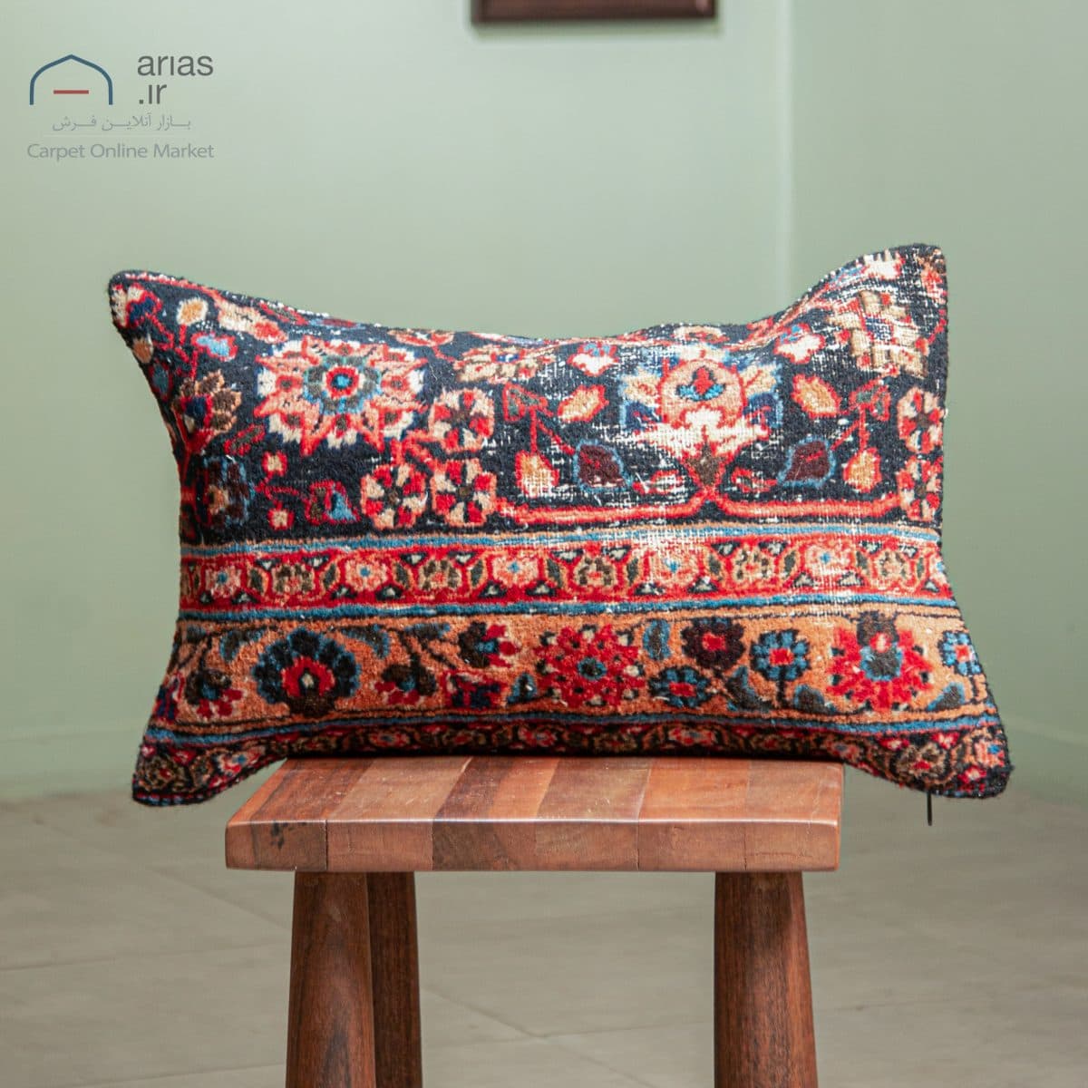کوسن فرش دستبافت خراسان 80 ساله کد A26267