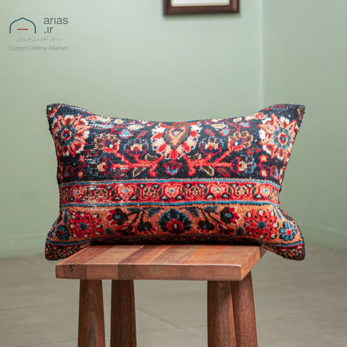 کوسن فرش دستبافت خراسان 80 ساله کد A26266