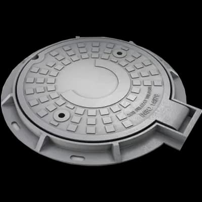 دریچه چدن گرد خاکستری 80 سانتی متری – رینگ 100 سانتی متری – وزن 170 کیلوگرمی – 25 تن — تصویر ۲