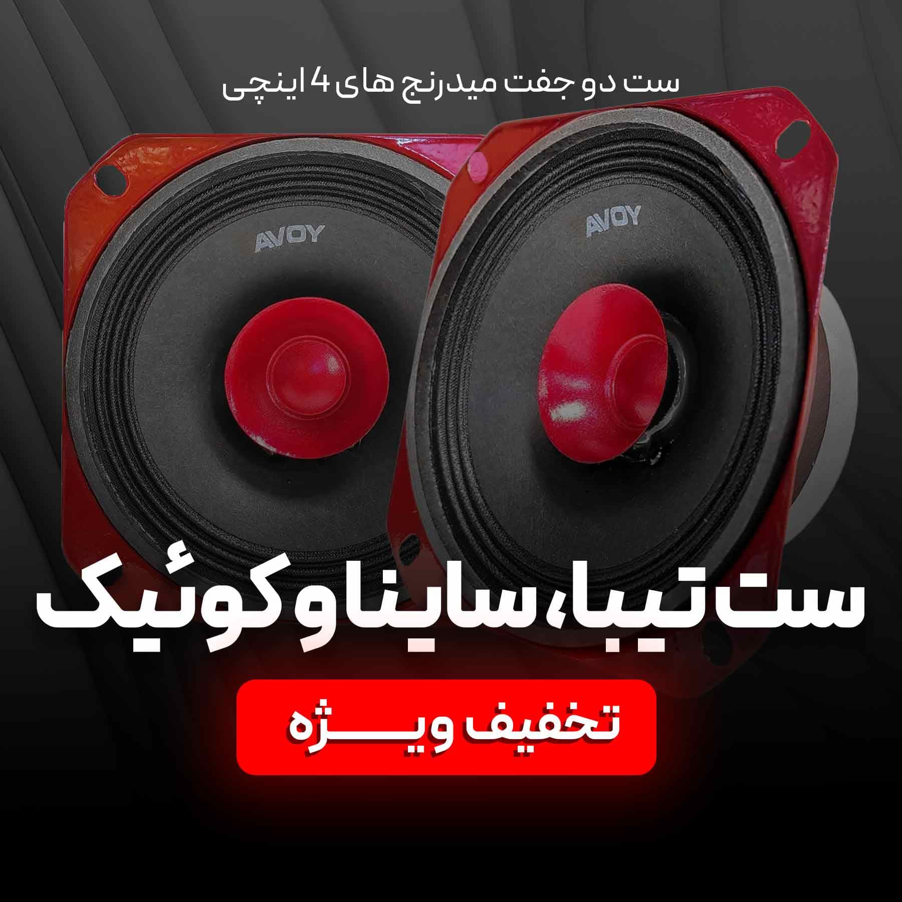 ست میدرنج های 4 اینچی ساووی مخصوص (تیبا، ساینا و کوئیک)