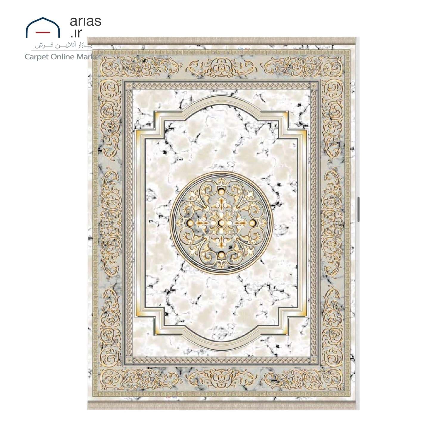 فرش ماشینی کلاسیک آریاس 1200 شانه کد M23451