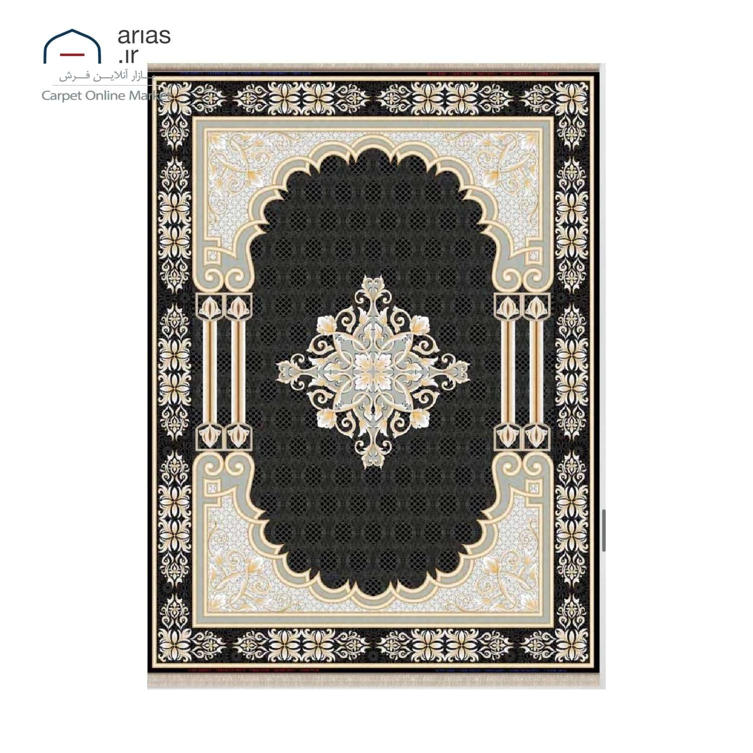 فرش ماشینی کلاسیک آریاس 1200 شانه کد M23446