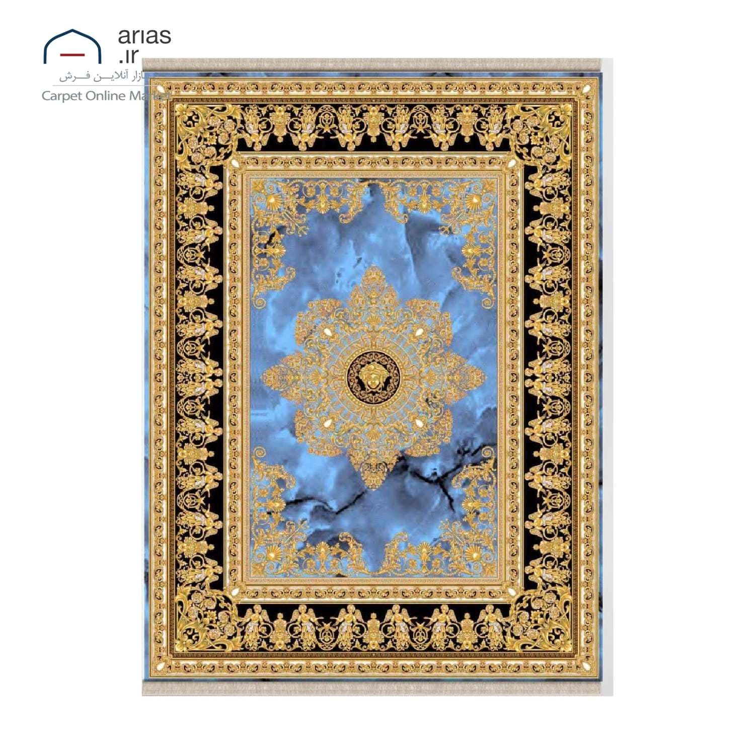 فرش ماشینی کلاسیک آریاس 1200 شانه کد M23436