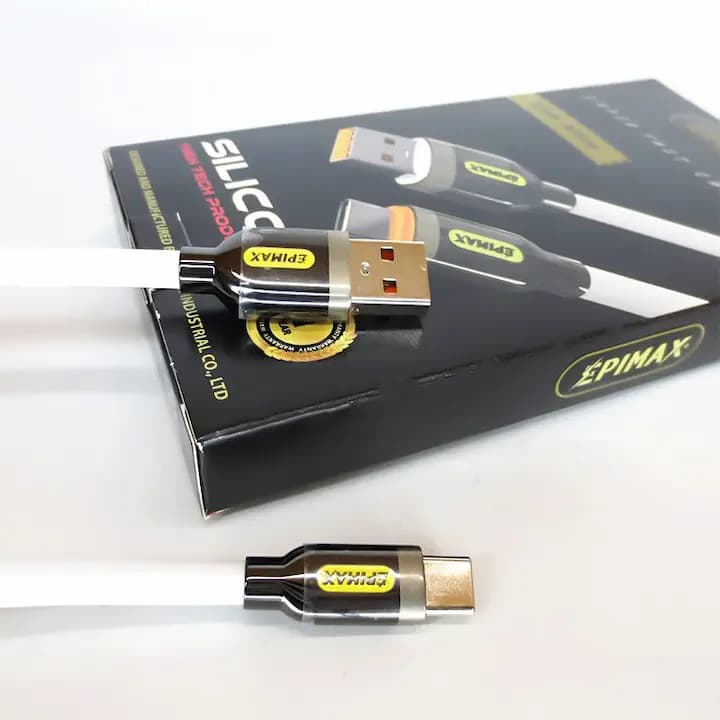 کابل شارژ سیلیکونی تایپ سی اپیمکس EPIMAX EC-125 — تصویر ۱۲
