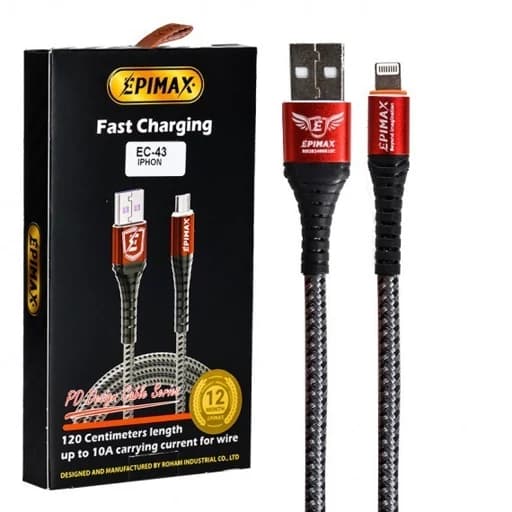 کابل تبدیل USB به لایتنینگ اپیمکس مدل EC-43 طول 1.2 متر — تصویر ۴