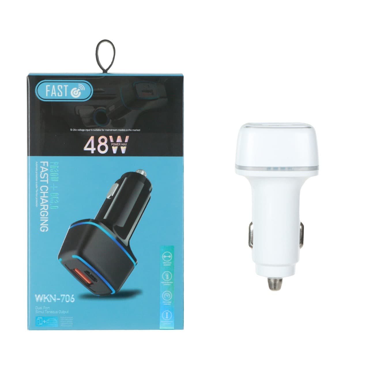 شارژر فندکی 48W FAST مدل WKN-706
