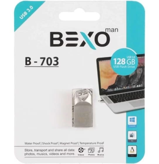 فلش مموری بکسو مدل BEXO B-701 USB3.0 با ظرفیت 128 گیگابایت — تصویر ۳
