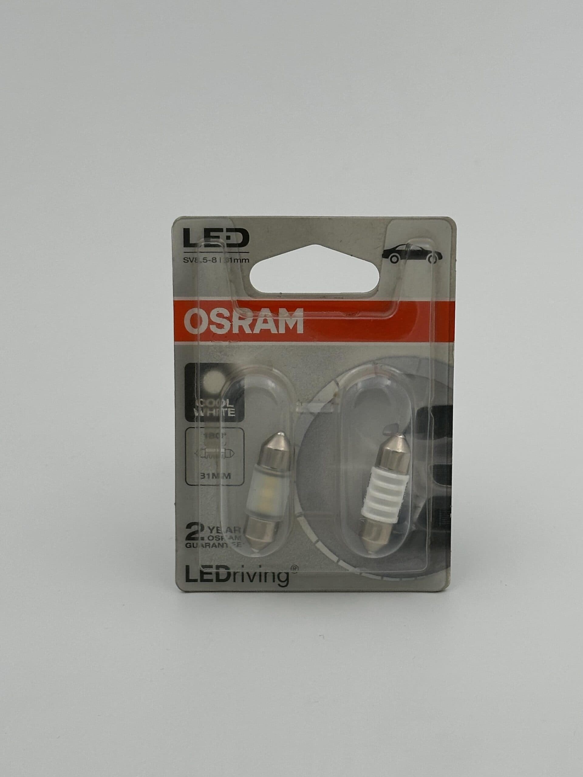 لامپ خودرو اسرام / مدل فشنگی LED ولت 12 ( بسته دو عددی )