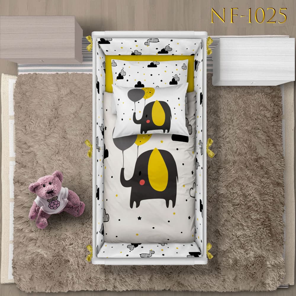 روتختی نوزادی طرح بچه فیل انیمه ای NF-1025 — تصویر ۴