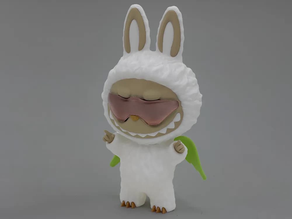 🧸 عروسک لبوبو مدل Archangel | فرشته سپید 🕊️✨ | رنگآمیزی دستی | چاپ سهبعدی +PLA | ارتفاع ۲۲ سانتیمتر — تصویر ۱۲