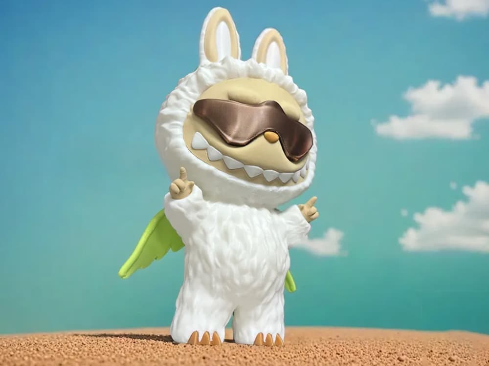 🧸 عروسک لبوبو مدل Archangel | فرشته سپید 🕊️✨ | رنگ‌آمیزی دستی | چاپ سه‌بعدی +PLA | ارتفاع ۲۲ سانتی‌متر