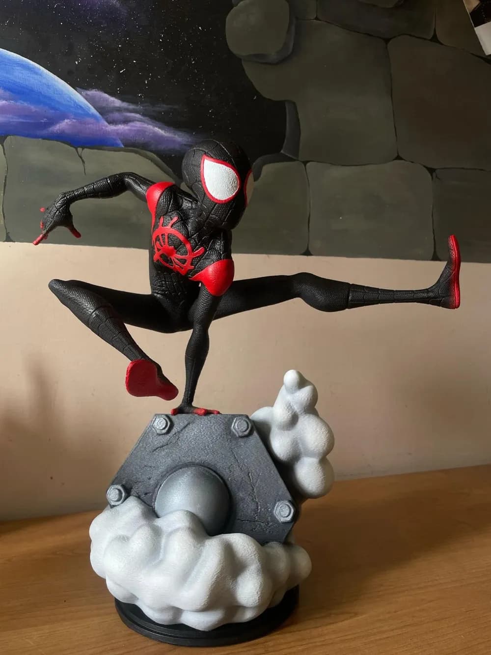 🕷️ فیگور مایلز مورالس (Miles Morales) | اسپایدرمن | ارتفاع ۳۱ سانتیمتر | +PLA — تصویر ۱۱