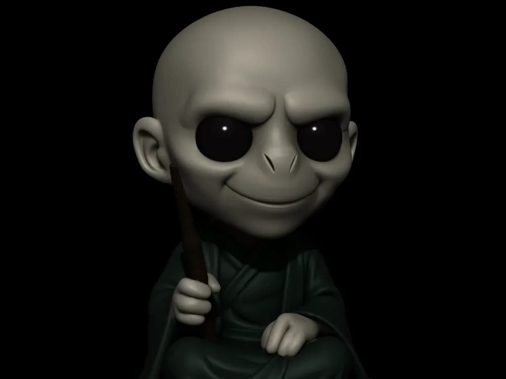 🪄 فیگور لرد ولدمورت (Lord Voldemort) | هری پاتر | ارتفاع ۱۵ سانتی‌متر | +PLA — تصویر ۷