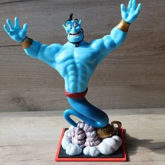 🧞‍♂️ فیگور جینی (Genie) | چاپ سه‌بعدی +PLA | رنگ‌آمیزی دستی | ارتفاع ۲۶ سانتی‌متر