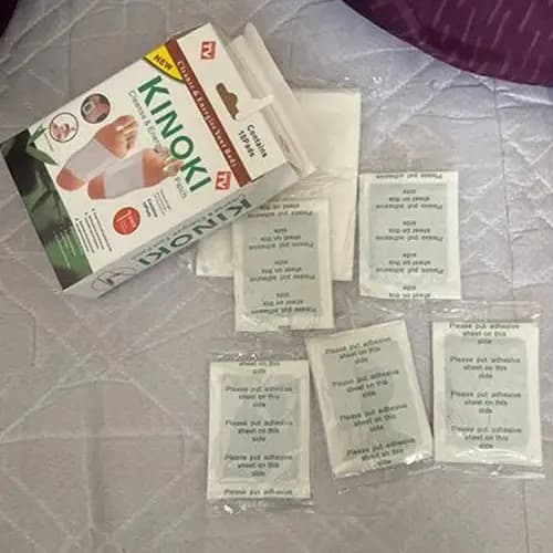 پد سم زدایی کف پا کینوکی Kinoki تعداد 10 عددی — تصویر ۶