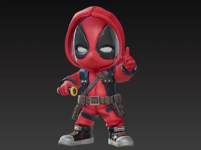 🤖 فیگور مینی ددپول (Deadpool) | چاپ سه‌بعدی رنگ‌شده | +PLA | ارتفاع ۱۲ سانتی‌متر