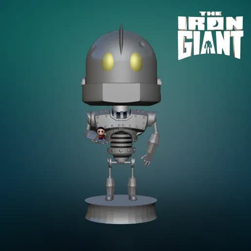 🤖 فیگور فانکو پاپ (Funko Pop) آیرون جاینت | چاپ سه‌بعدی با +PLA