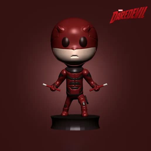 👊 فیگور فانکو پاپ (Funko Pop) دردویل | چاپ سه‌بعدی با +PLA