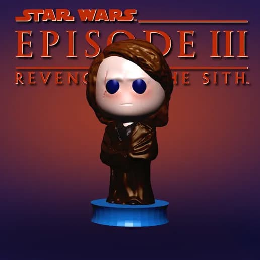 🛡️ فیگور فانکو پاپ (Funko Pop) آناکین اسکای‌واکر | چاپ سه‌بعدی با +PLA