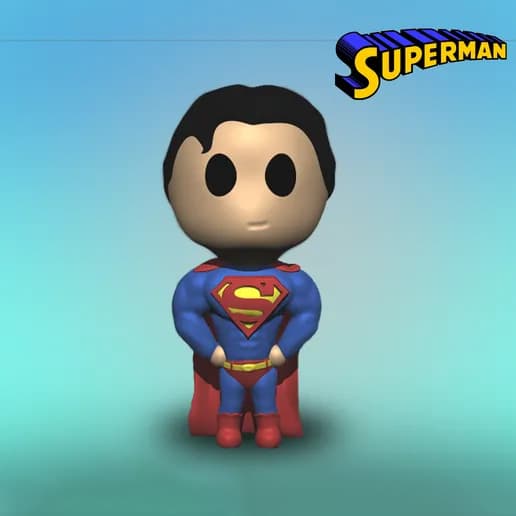 🦸‍♂️ فیگور فانکو پاپ (Funko Pop) سوپرمن | چاپ سه‌بعدی با +PLA