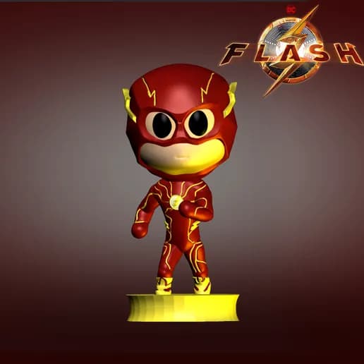 ⚡ فیگور فانکو پاپ (Funko Pop) مستر فلش | چاپ سه‌بعدی با +PLA — تصویر ۲