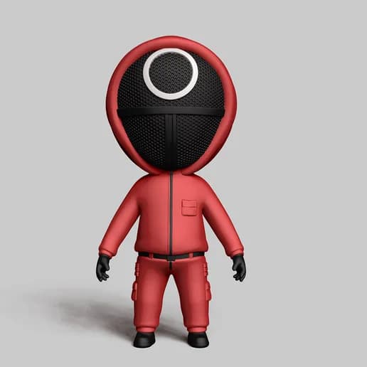 🖤 فیگور فرانت‌من (Frontman) سریال بازی مرکب | چاپ سه‌بعدی با PLA+ — تصویر ۶