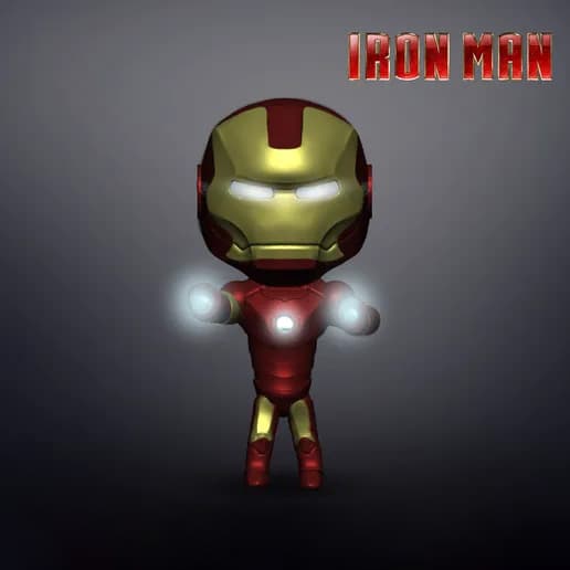 🤖 فیگور فانکو پاپ دست‌ساز مرد آهنی | +Handmade Iron Man Funko Pop Figure PLA