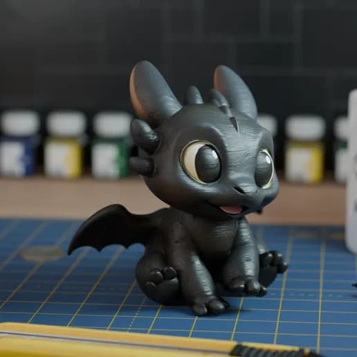 🐉 فیگور اژدها بی‌دندان Toothless | مدل PLA+ دست‌ساز و سه‌بعدی — تصویر ۳