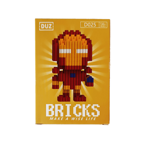 🛡️ مینی لگو آیرون‌من Bricks | ساختنی پیکسلی قهرمان مارولی — تصویر ۲