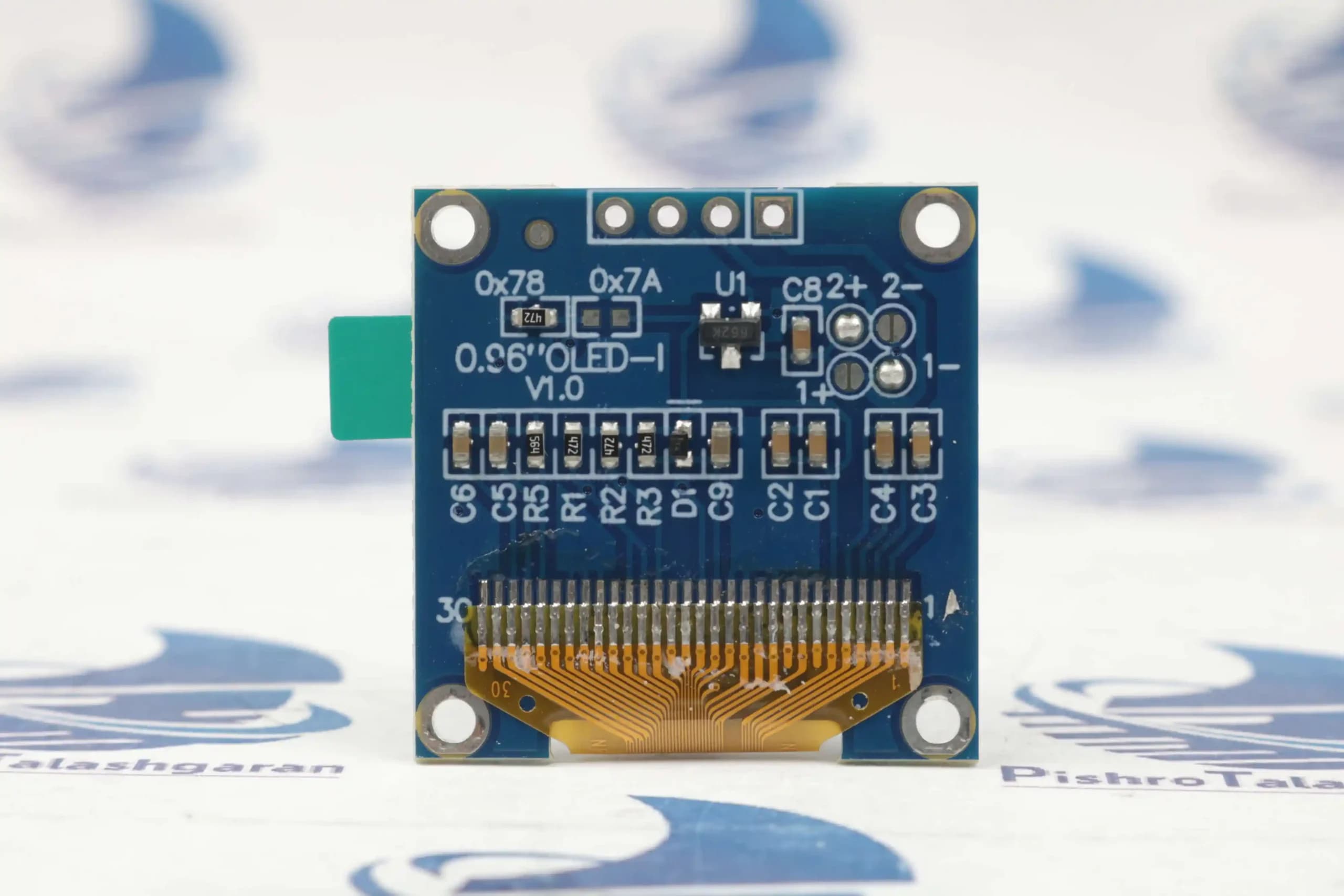 ماژول نمایشگر OLED تک رنگ سفید 1.3 اینچ دارای ارتباط I2C — تصویر ۱۱