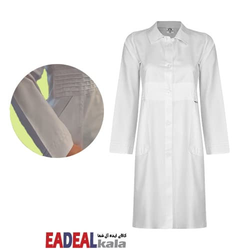 روپوش پزشکی کمر پیله دار خضرا کد 31500