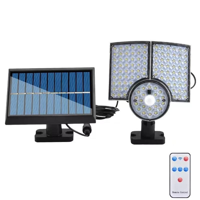 چراغ خورشیدی سنسوردار با پنل جدا مدل 112 LED