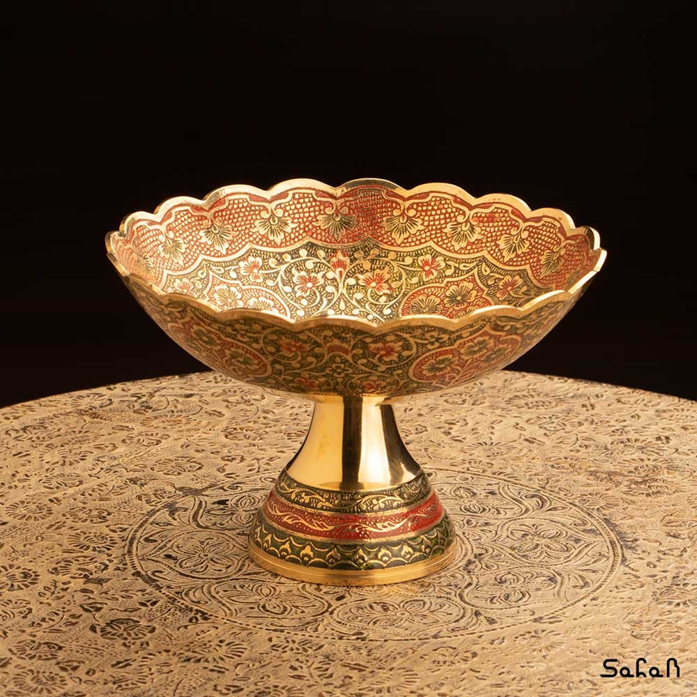 شکلات خوری برنجی طرح دیکشا — تصویر ۱۲