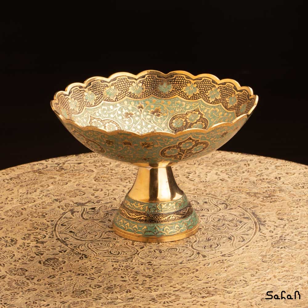 شکلات خوری برنجی طرح دیکشا — تصویر ۸