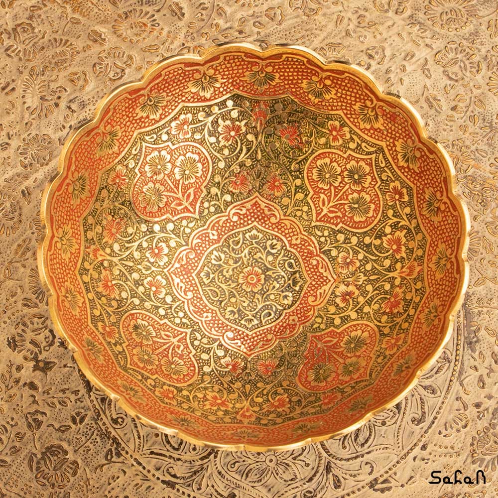 شکلات خوری برنجی طرح دیکشا — تصویر ۵