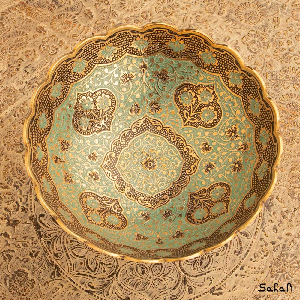 شکلات خوری برنجی طرح دیکشا — تصویر ۹