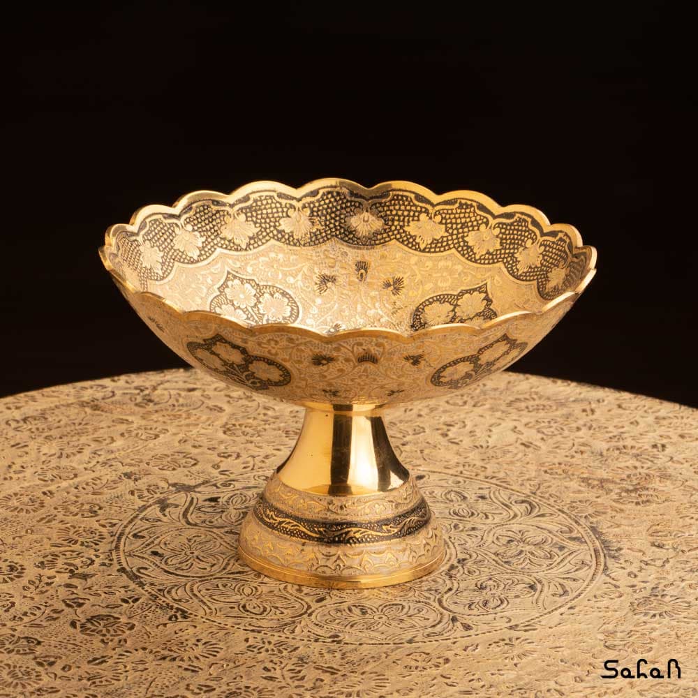 شکلات خوری برنجی طرح دیکشا